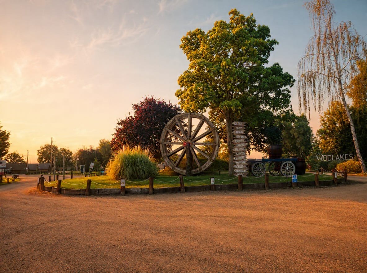 Inside Woodlakes Park